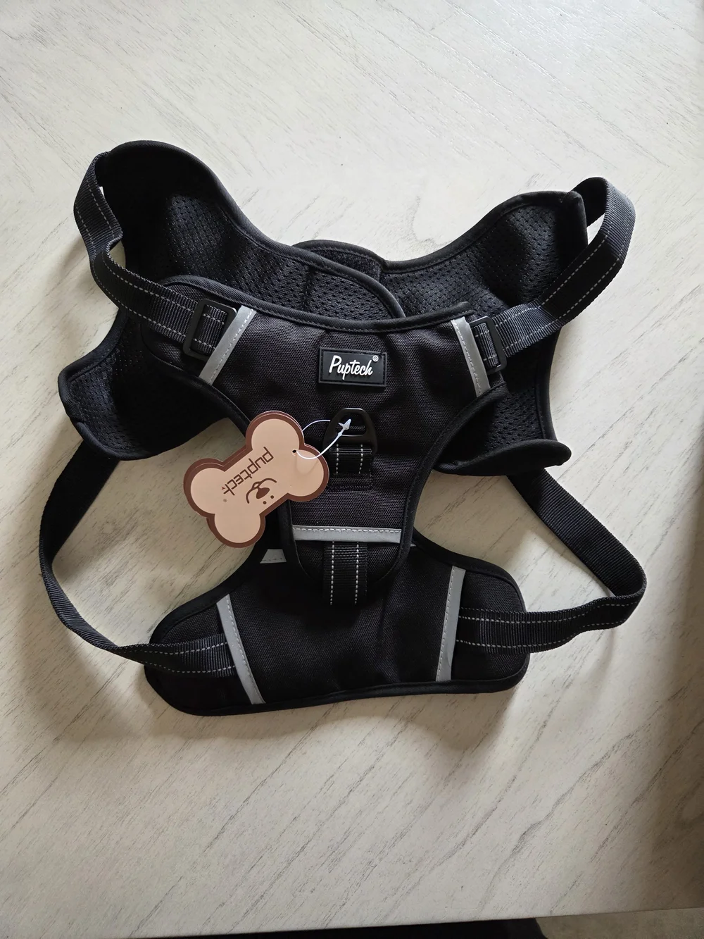 Pupteck No Pull Dog Harness Vest - Black XL